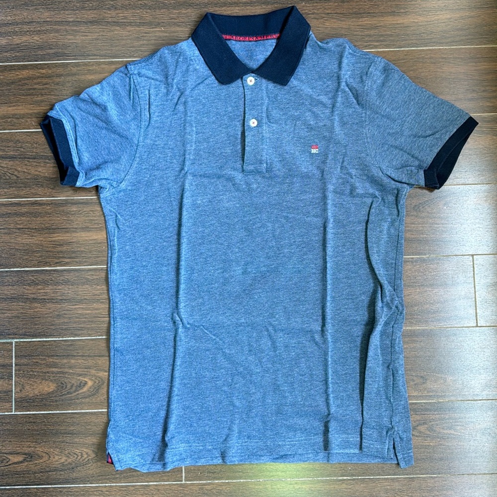 Caroline Herrera Polo Shirr - Blue - Size M - Good Condition